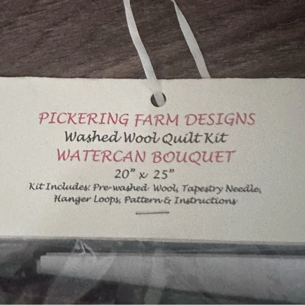 PICKERING FARM DESIGNS Washed Wool Quilt Kit
